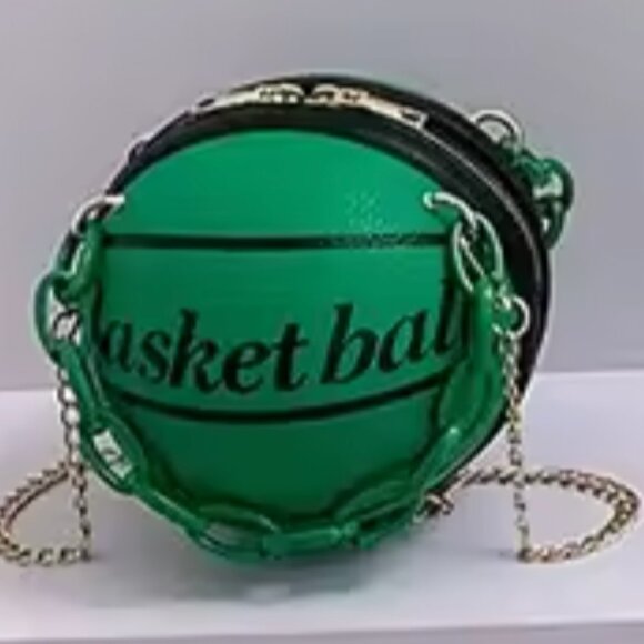 Green Basketball Chain Bag/Purse NWOT - Picture 1 of 3